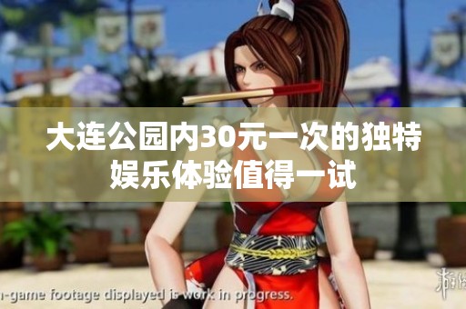 大连公园内30元一次的独特娱乐体验值得一试