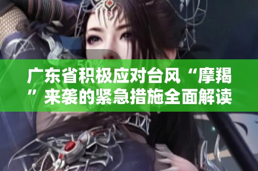 广东省积极应对台风“摩羯”来袭的紧急措施全面解读