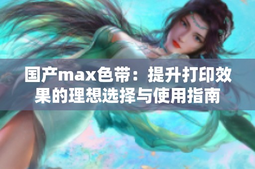 国产max色带：提升打印效果的理想选择与使用指南