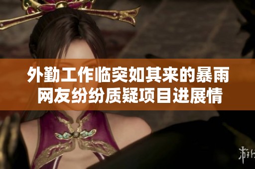 外勤工作临突如其来的暴雨 网友纷纷质疑项目进展情况