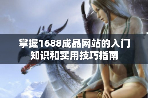 掌握1688成品网站的入门知识和实用技巧指南