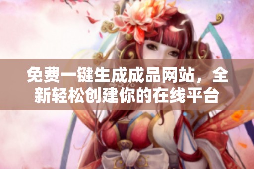 免费一键生成成品网站，全新轻松创建你的在线平台