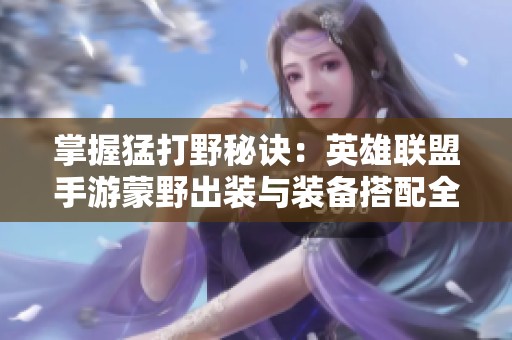 掌握猛打野秘诀：英雄联盟手游蒙野出装与装备搭配全攻略