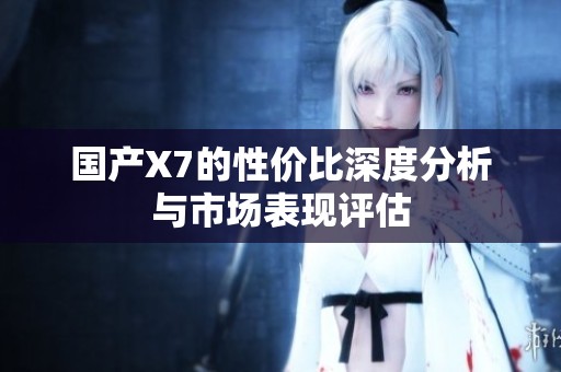 国产X7的性价比深度分析与市场表现评估